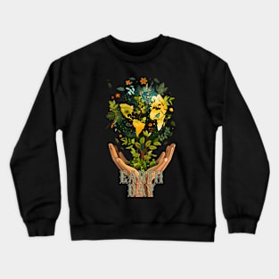 Earth Day, April 22, Nurturing Earth: A Tree of Life Tribute Crewneck Sweatshirt